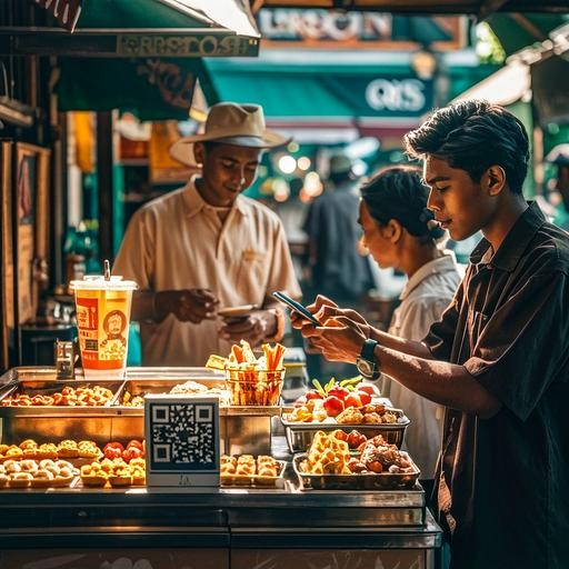 QRコード：インドネシアのコミュニティ全体でデジタル変革を推進